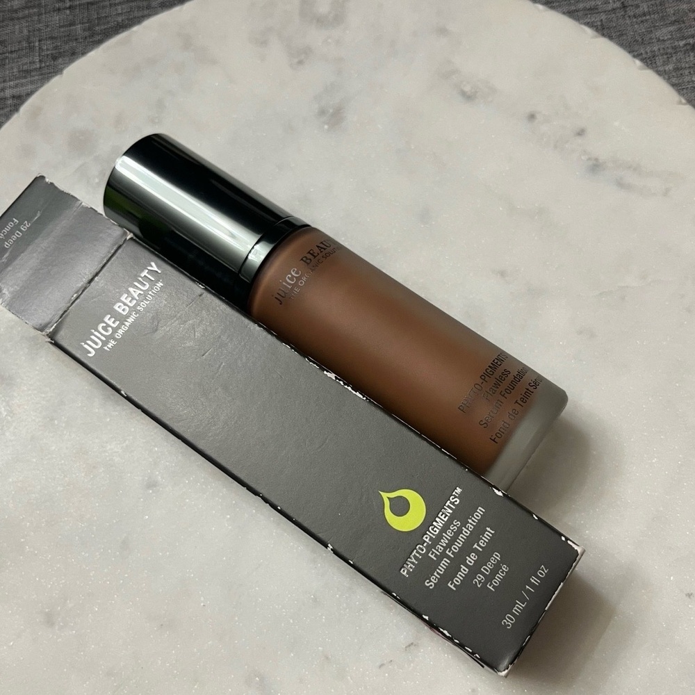 New NWT Juice Beauty Flawless Serum Foundation 29 DEEP Phytopigments Makeup 30ml